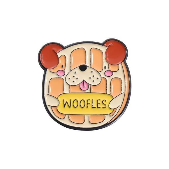 "Woofles" puppy dog pin enamel New - Picture 1 of 1